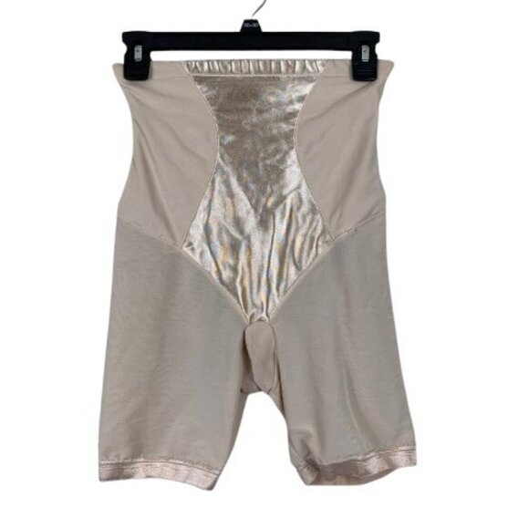 Maidenform High Waist Thigh Slimmer in Latte Lindt Beige - Size Medium - Picture 1 of 6